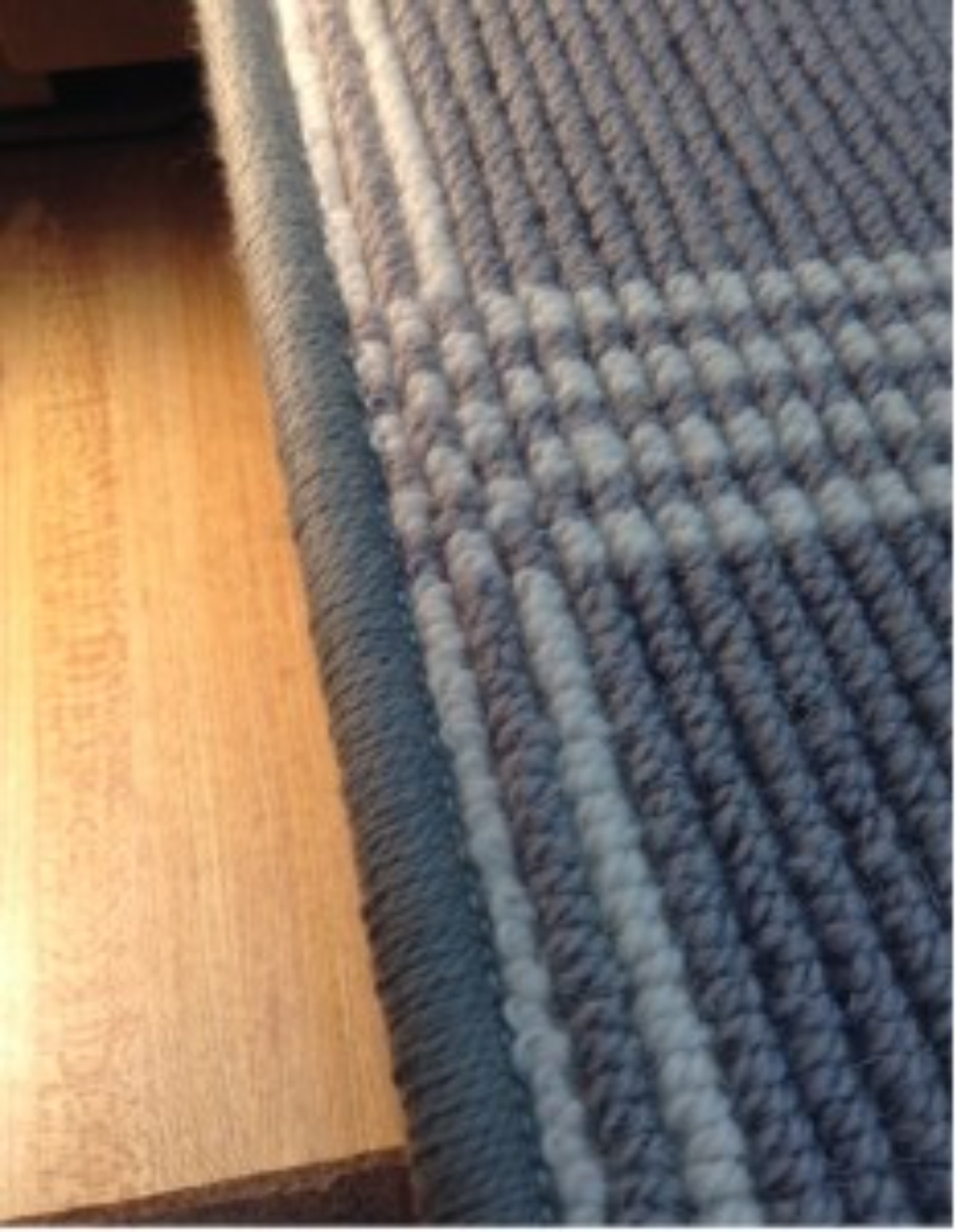 Serged edge detail