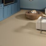 Canvas Comfort Blue Sun Kissed carpet in a den