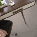 Shingle Creek IV carpet in London Fog in a room
